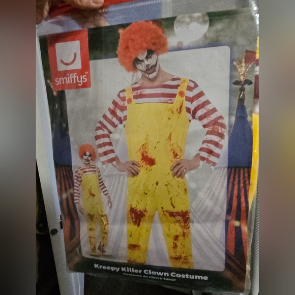 Smiffys Costume de clown Kreepy Killer - Picture 1 of 6